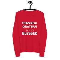 Thankful Grateful and so very Blessed Youth long sleeve tee